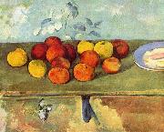 Paul Cezanne, Stilleben mit apfeln und Geback